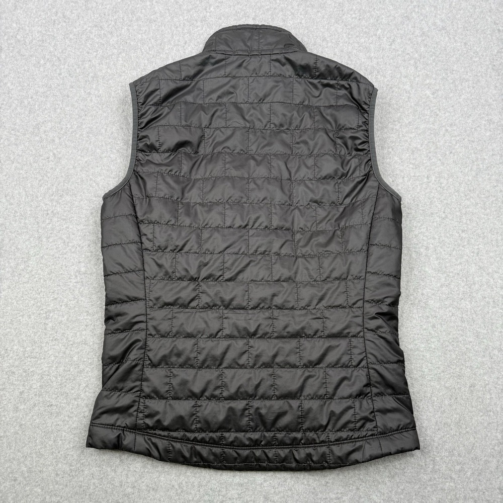 Patagonia Vest Mens Small Dark Gray Nana Puff Quilted Full Zip Primaloft Outdoor - Picture 6 of 14